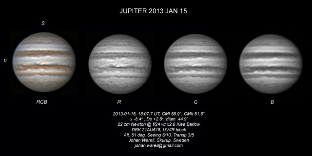 Jupiter 15 januari 2013