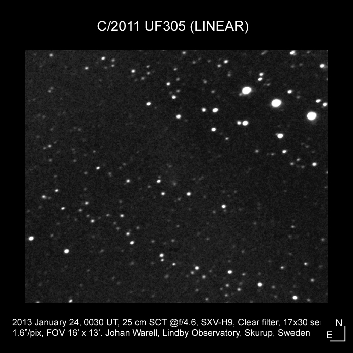 C/2011 UF305 (LINEAR), 24 January 2013 