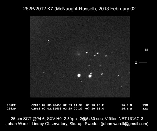 262P/McNaught-Russell, 2 February 2013