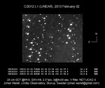 C/2012 L1 (LINEAR), 2 February 2013