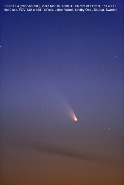 C/2011 L4 (PanSTARRS), 15 March 2013