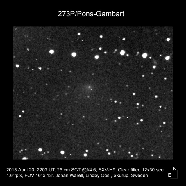 273P/Pons-Gambart, 20 April 2013