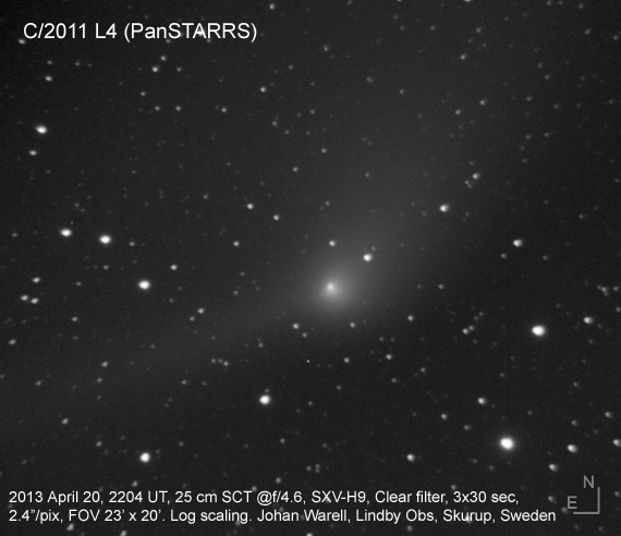 C/2011 L4 (PanSTARRS), 20 April 2013