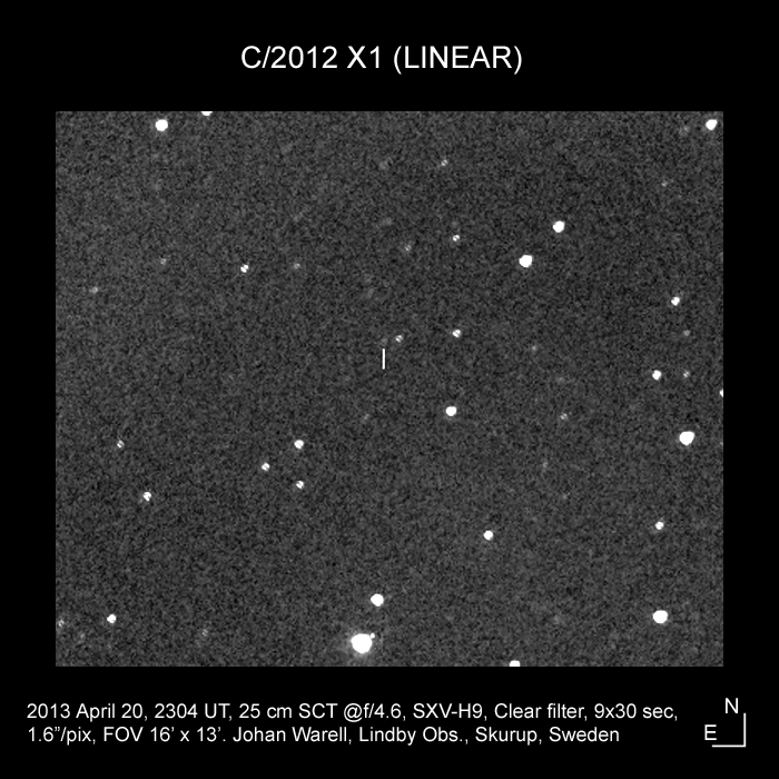 C/2011 X1 (LINEAR), 20 April 2013