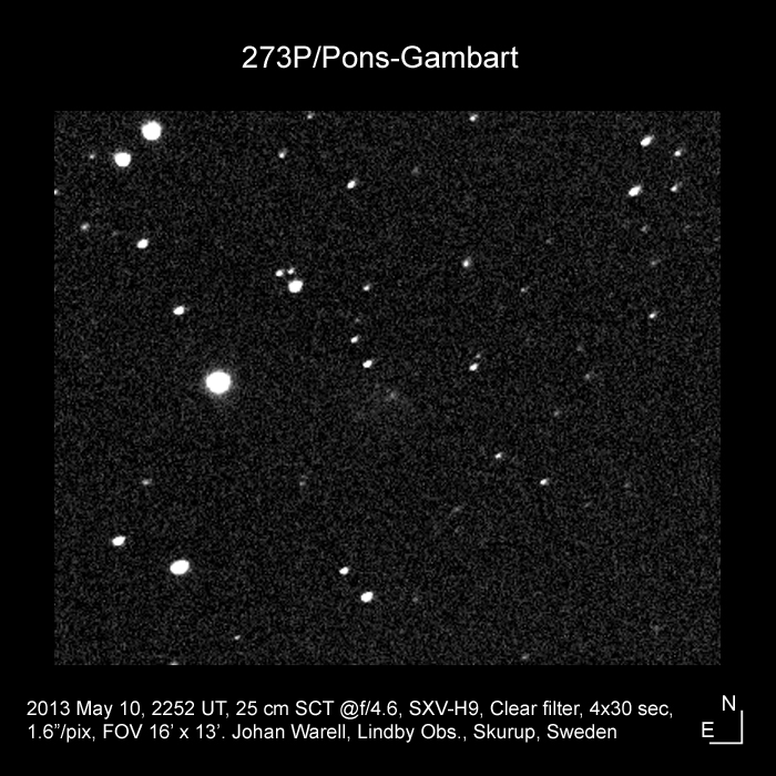 273P/Pons-Gambart, 10 May 2013