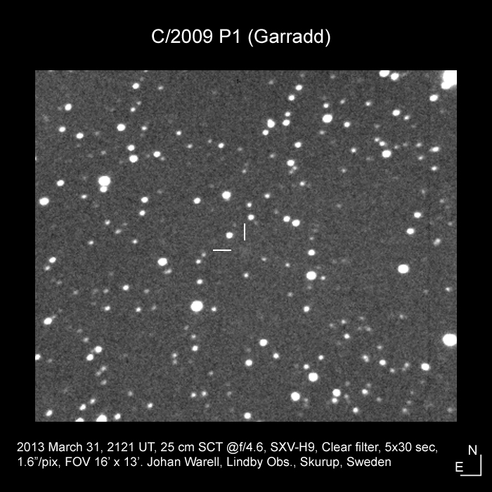 C/2009 P1 (Garradd), 2013-03-31