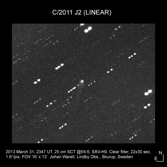 C/2011 J2 (LINEAR), 31 March 2013