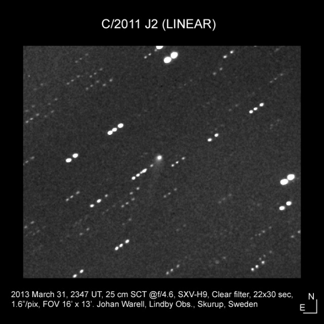 C/2011 J2 (LINEAR), 31 March 2013