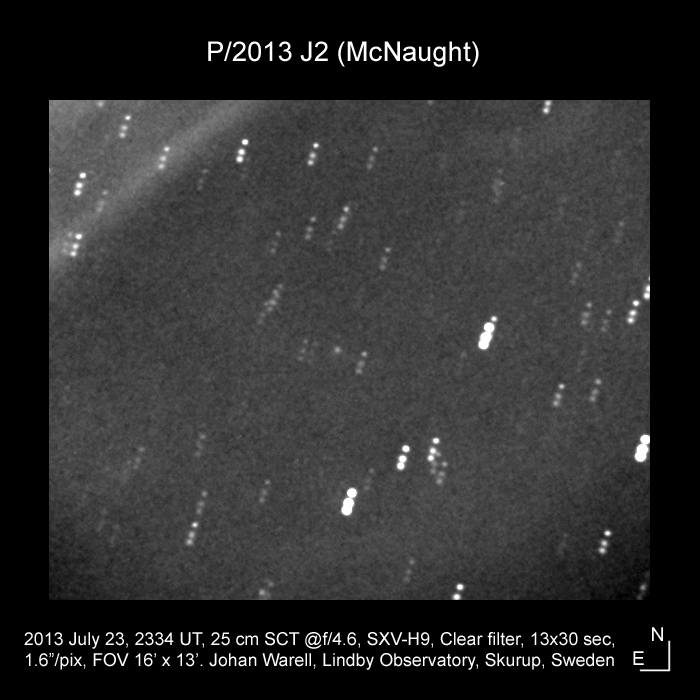 P/2013 J2 (McNaught), 23 July 2013