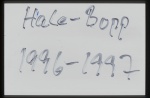 Hale-Bopp I, sep-96 - mars -97