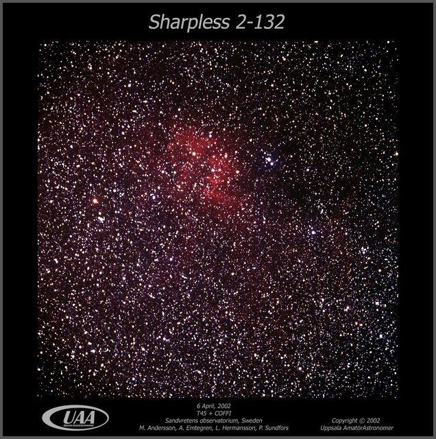 Sharpless 132

M. Andersson, 


A. Emtegren, 


L. Hermansson,

 
P. Sundfors