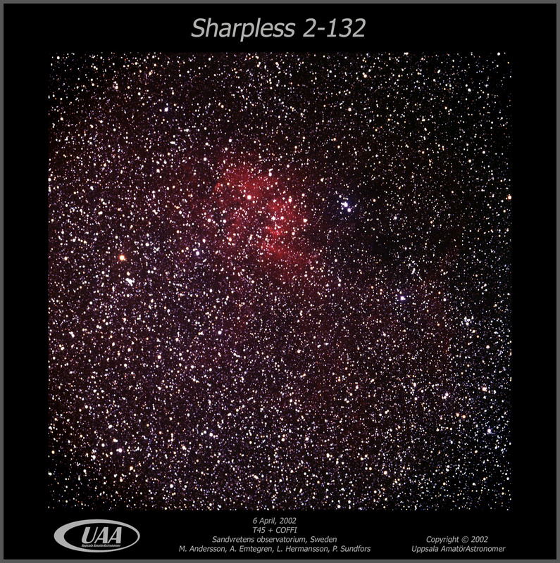Sharpless 132

M. Andersson, 


A. Emtegren, 


L. Hermansson,

 
P. Sundfors