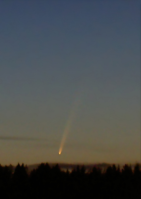 Komet McNaught över Skellefteå 070110