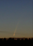 Komet McNaught över Skellefteå 070110