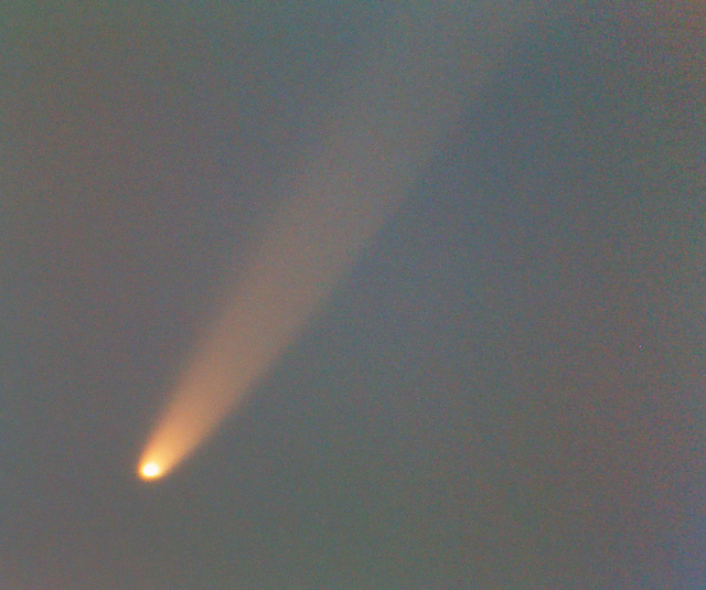 Komet McNaught i teleskop 070110