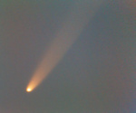Komet McNaught i teleskop 070110