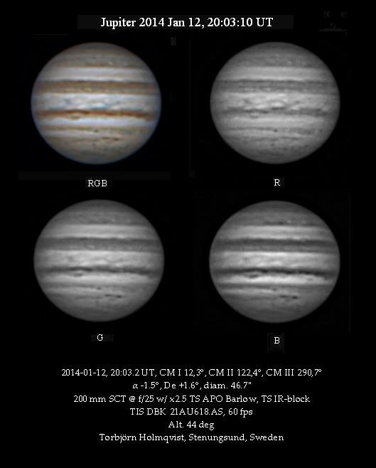 Jupiter 2014 Jan 12 20:03:10 UT