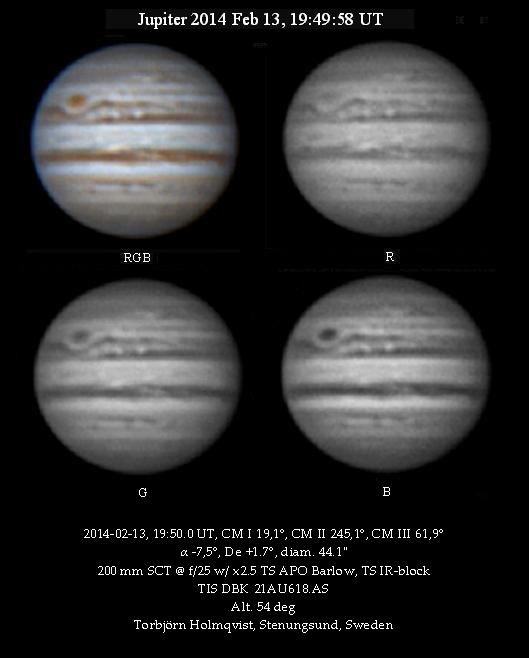 Jupiter 2014 Feb 13 194958 UT