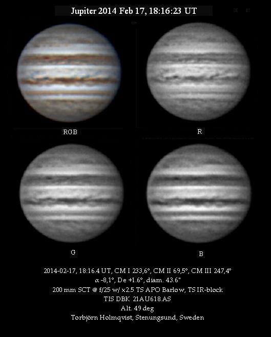 Jupiter 2014 Feb 17 181623 UT