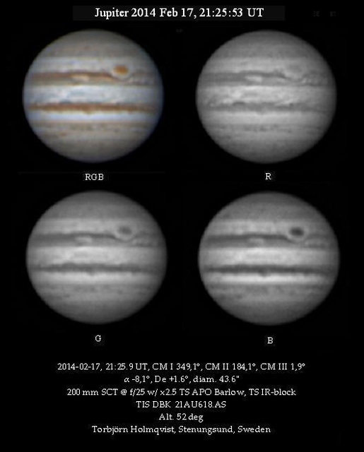 Jupiter 2014 Feb 17 212553 UT