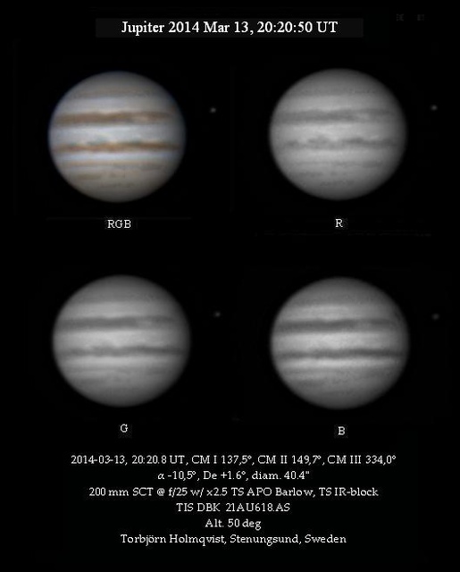 Jupiter 2014 Mar 13 202050 UT