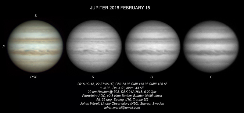 Jupiter 2016-02-15 22:37:46 UT