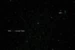 Komet Tuttle vid M33