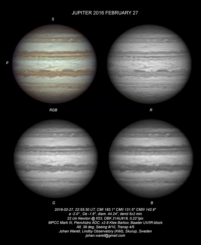 Jupiter 2016-02-27 22:55:30 UT