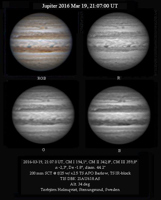 Jupiter 2016 Mar 19, 21:07:00 UT