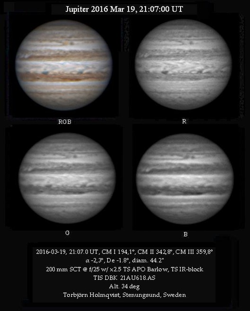 Jupiter 2016 Mar 19, 21:07:00 UT