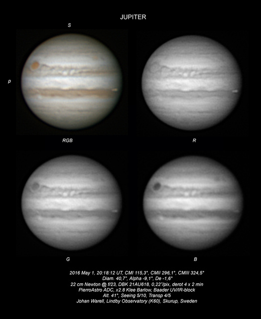 Jupiter 2016 maj 01