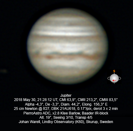 Jupiter 2018-05-30 21:28 UT