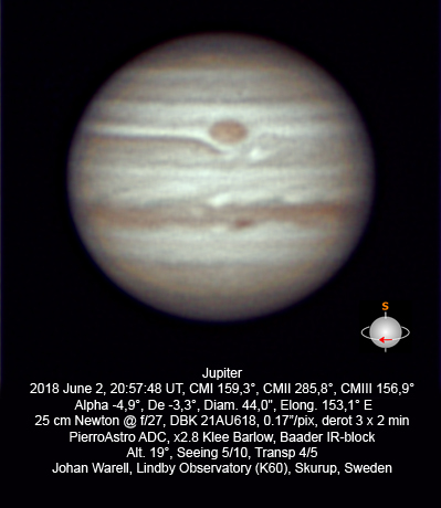 Jupiter 2018-06-02 20:57 UT