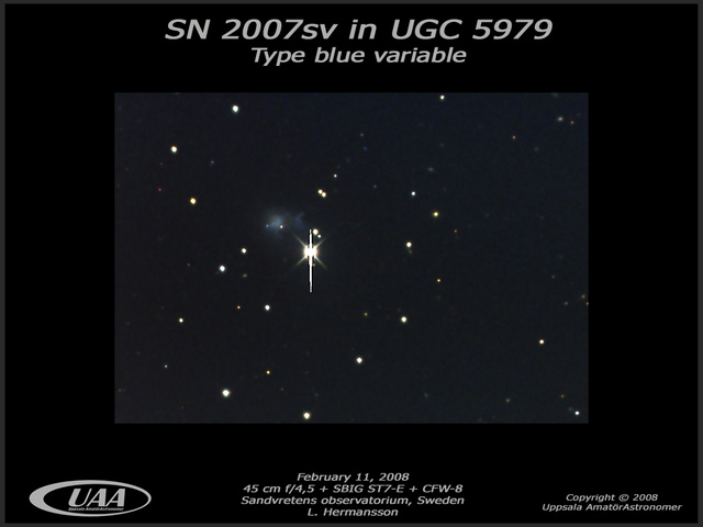 SN2007sv i UGC5979