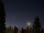 Venus, Månen, Saturnus, Spica
